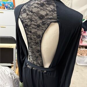 Black Lace Robe